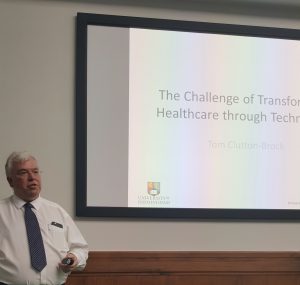 Dr Tom Clutton-Brock, Clinical Director, NIHR Trauma Management Healthcare Technology Cooperative & Reader in Anaesthesia & Intensive Care Medicine, delivered a presentation on transforming healthcare through technology.